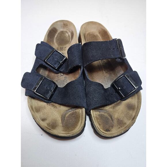 Birkenstock Arizona‎ Betula Sz40. L9 M7. Dark Navy. Germany Made. Suede. Hippie - Picture 14 of 14